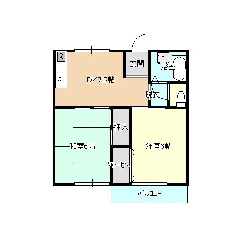 クリスタルハイツの間取り図