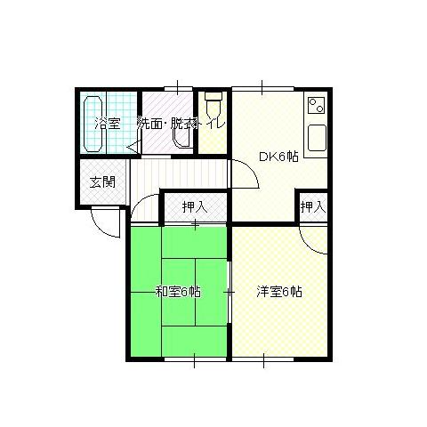 パステル郡の間取り図