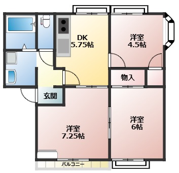 ドミールまるたにの間取り図