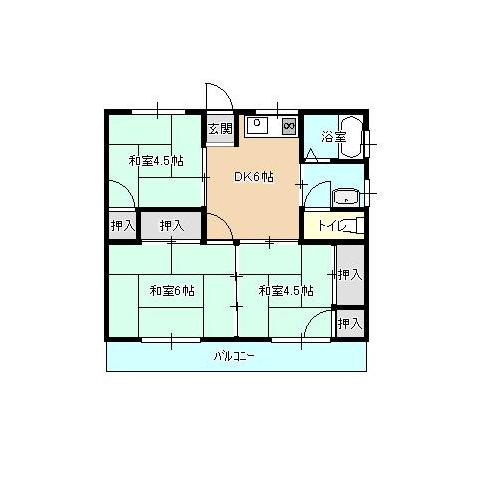 成松ハイツ2の間取り図