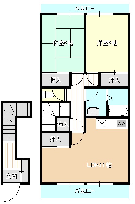 ビバライフひらき台の間取り図