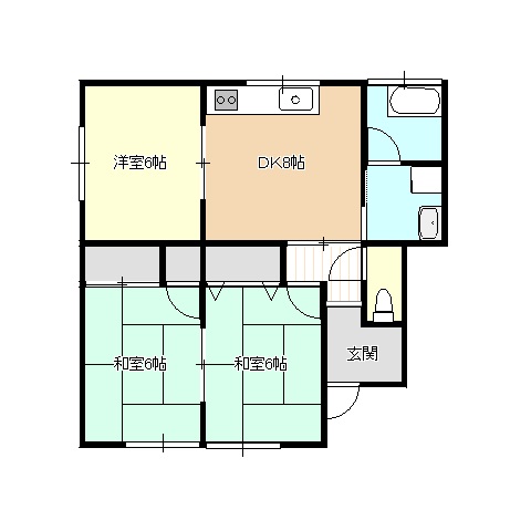 森嶋アパートの間取り図