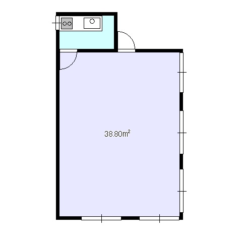 植木ビル貸事務所の間取り図