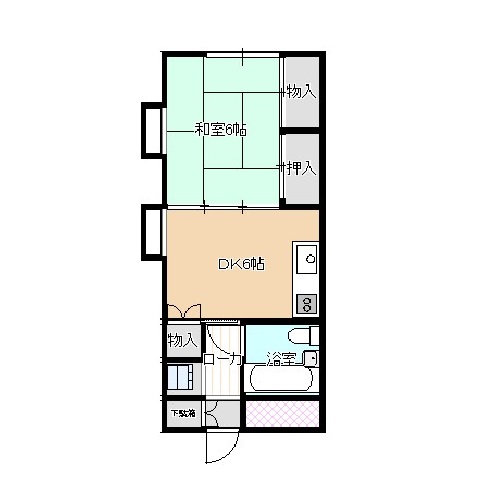 恩田マンションの間取り図