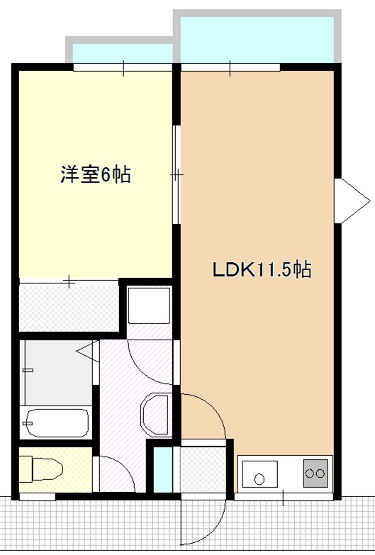 ビバライフ錦町の間取り図