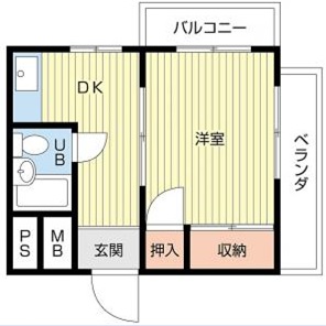 ハイツ樋の口の間取り図