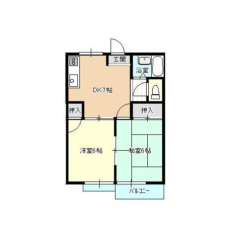 ハイツ２１の間取り図