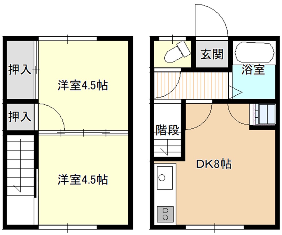 寿荘の間取り図