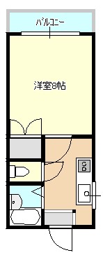 平原ハイツの間取り図