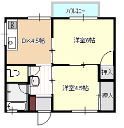 明星ハイツの間取り図