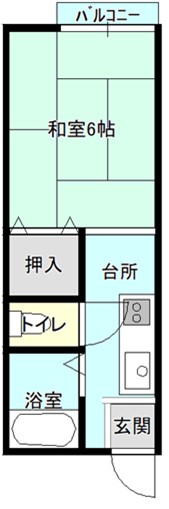 サンシティ奈菜の間取り図