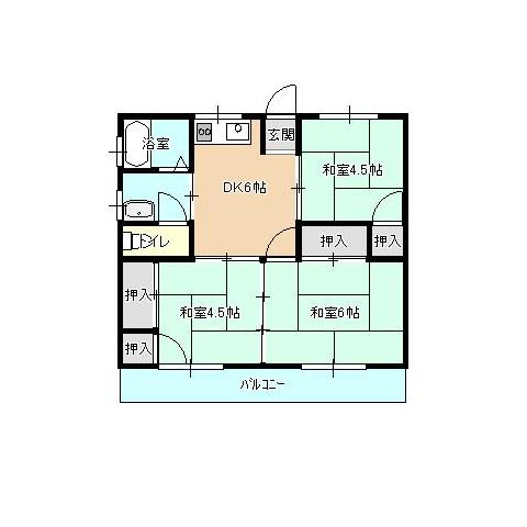 成松ハイツ2の間取り図