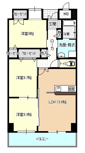 アンビエンテ宇部の間取り図