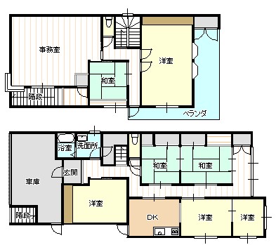 岬町三丁目 売家の間取り図