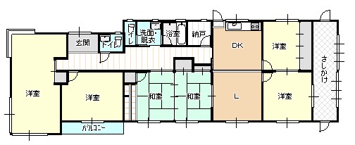 郡 売家の間取り図